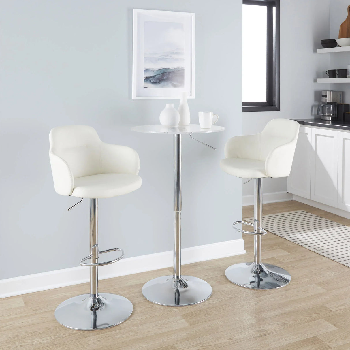 Adjustable Contemporary Bar Table - Furniture Home Direct