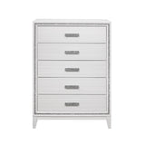 Almera - Glitter Chest - White - Furniture Home Direct