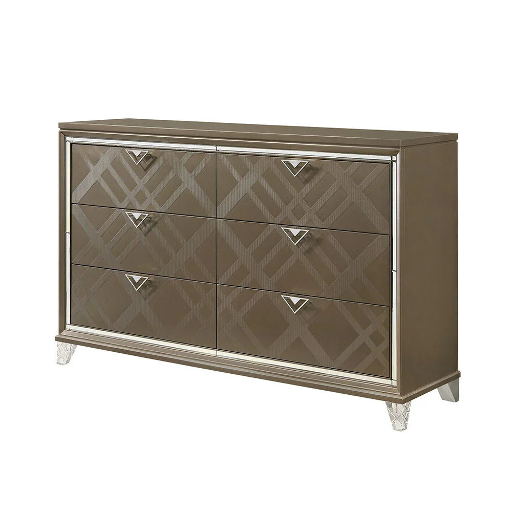 Skylar - Dresser - Champagne - Furniture Home Direct