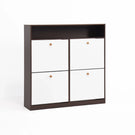 Modern Freestanding Shoe Storage Cabinet With 4 Flip Drawers - Furniture Home Direct
