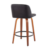 Toriano - Mid Century Modern, Counter Stool (Set of 2) - Furniture Home Direct