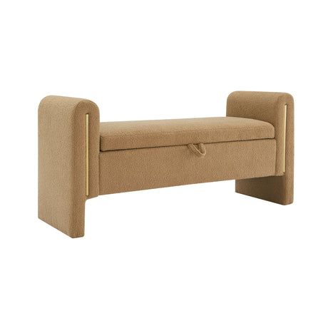 Large Teddy Upholstered Storage Bed End Bench With Arms