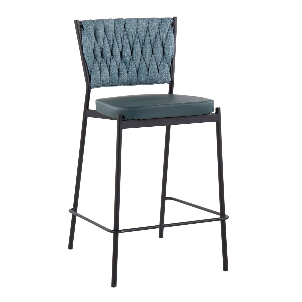 Tania - Braided Contemporary Counter Stool (Set of 2) - Furniture Home Direct