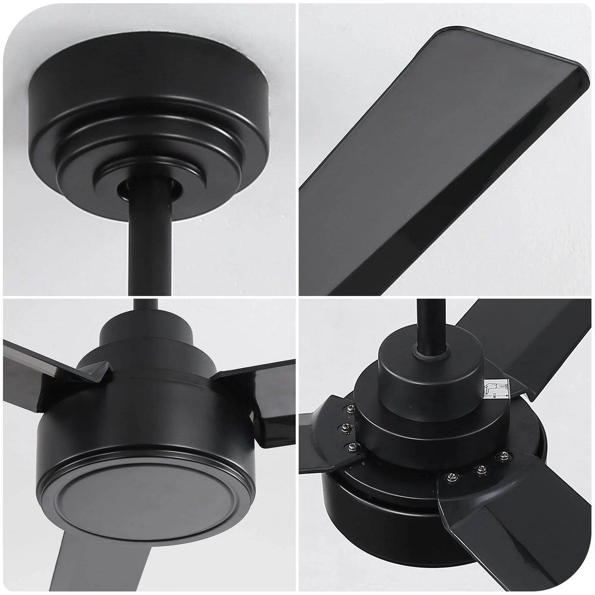 Ceiling Fan Without Light, 3 Blades Farmhouse Ceiling Fan With Remote Control 6-Speed Reversible Dc Motor For Living Room, Bedroom, Kitche - Furniture Home Direct
