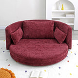 Multi-Functional Foldable Sleeper Sofa Bed, Floor Sofa Chair Bed, Circular Adjustable Futon Sitting And Sleeping Sofa - Furniture Home Direct