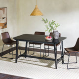 Mid-Century Modern Dining Table With Trestle Base - Furniture Home Direct