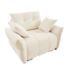 Modern Ergonomic Single Seater Sofa With High Resilience Cushions - Furniture Home Direct
