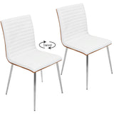 Mason - Contemporary Dining Chair (Set of 2) With Swivel - Furniture Home Direct