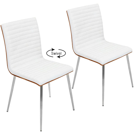 Mason - Contemporary Dining Chair (Set of 2) With Swivel - Furniture Home Direct