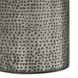 Corbin - Hammered Metal Side Table - Furniture Home Direct