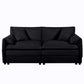 Modern Oversized Chenille Loveseat Sofa With Deep Seat And Diy Combination - Furniture Home Direct