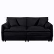 Modern Oversized Chenille Loveseat Sofa With Deep Seat And Diy Combination - Furniture Home Direct