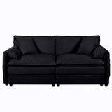 Modern Oversized Chenille Loveseat Sofa With Deep Seat And Diy Combination - Furniture Home Direct