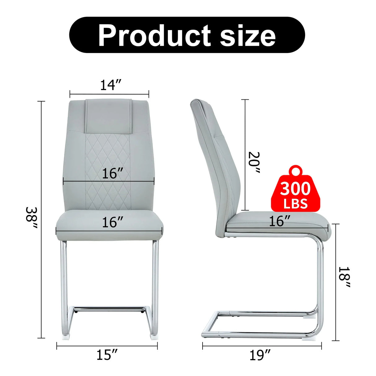 Modern Dining Chairs With Padded Seat, Metal Legs - Furniture Home Direct