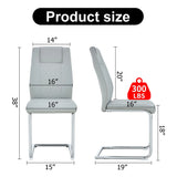 Modern Dining Chairs With Padded Seat, Metal Legs - Furniture Home Direct
