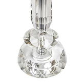 Karat - Contemporary Crystal Table Lamp (Set of 2) - Clear Crystal / Chrome / White Softback - Furniture Home Direct