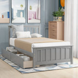 Platform Bed With Two Drawers - Furniture Home Direct
