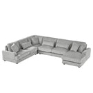 Oversized Sectional Sofa U - Shaped Sofa Couch Modern Sofa Upholstered In Soft Corduroy With A Chaise Lounge For Living Room - Furniture Home Direct