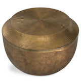 Timmons - Cast Aluminum Coffee Table - Brown - Furniture Home Direct