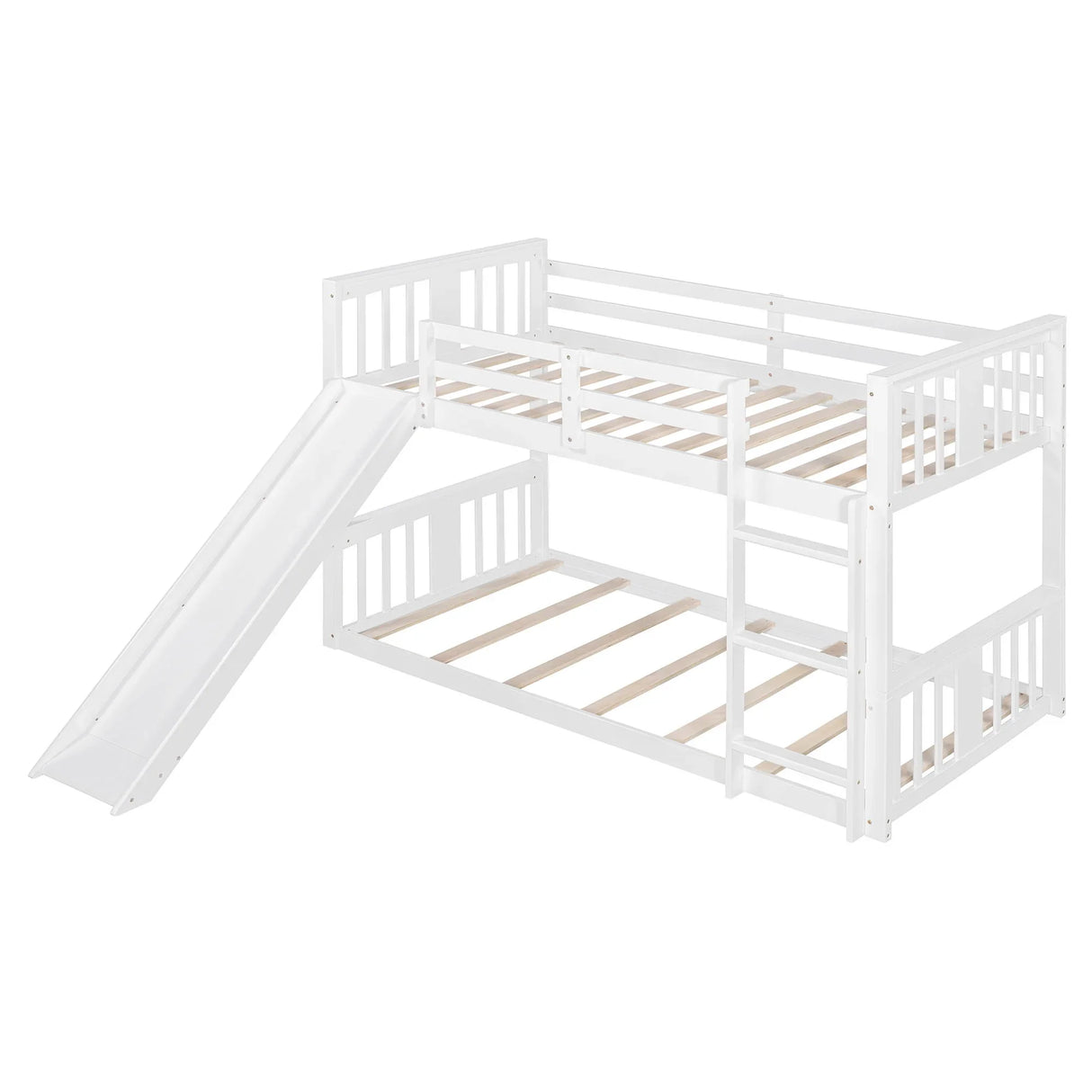 Bunk Bed With Convertible Ladder And Slide - Furniture Home Direct
