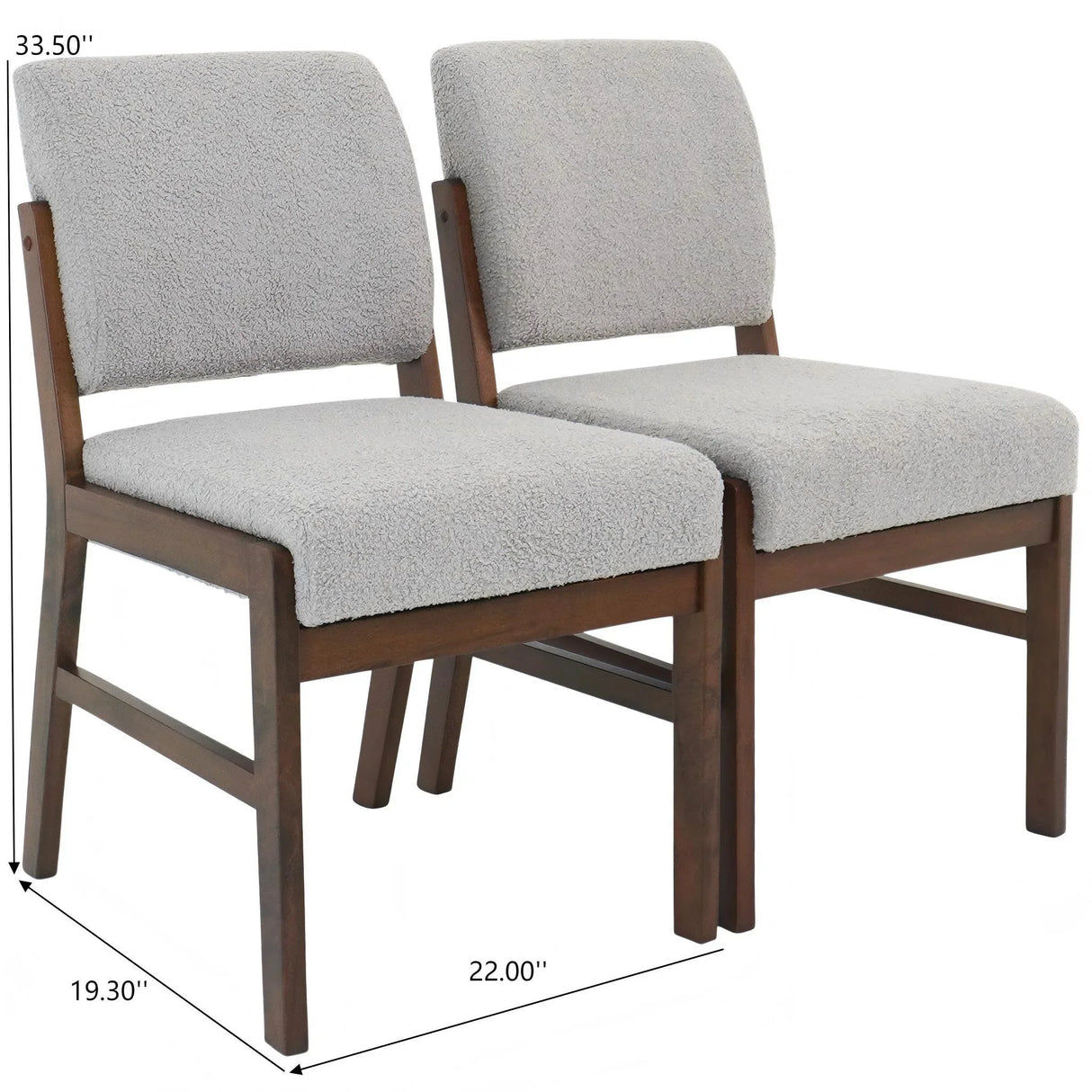 Caldwell - Dining Chair (Set of 2) - Light Gray - Furniture Home Direct