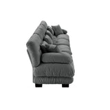 Modular Chenille Sofa - Gray - Furniture Home Direct