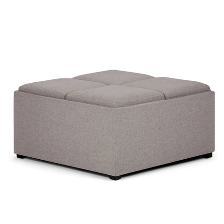 Avalon - Square Coffee Table, Storage Ottoman - Furniture Home Direct