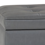 Cosmopolitan - Storage Ottoman Bench With Open Bottom - Furniture Home Direct