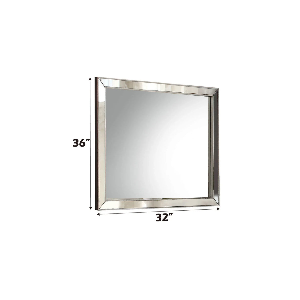 Voeville II - Mirror - Silver - Furniture Home Direct
