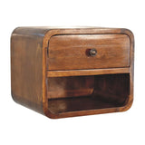 Curve Upper Slot Floating Nightstand - Furniture Home Direct