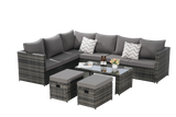 Outdoor Sectional Set - Gray - Furniture Home Direct