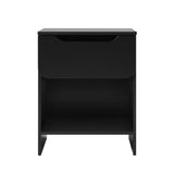 Modern Minimalist 1 Drawer Nightstand With Cubby - Furniture Home Direct