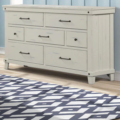 7 Drawer Dresser - White - Furniture Home Direct