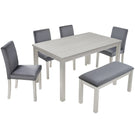 Dining Table Set, Table With A Rectangular Table And Upholstered Chairs - Furniture Home Direct
