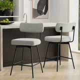 Giselle - Swivel Counter Height Stool (Set of 2) - Furniture Home Direct
