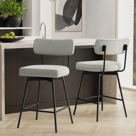 Giselle - Swivel Counter Height Stool (Set of 2) - Furniture Home Direct