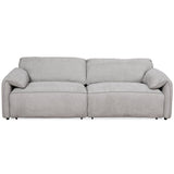 Cleveland - Dual Power Convertible Sofa - Silver - Furniture Home Direct