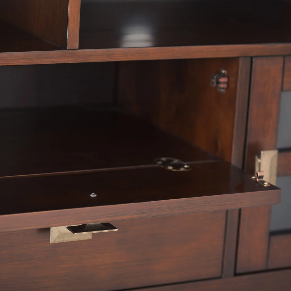 Artisan - TV Media Stand - Russet Brown - Furniture Home Direct