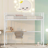 Bed With Desk And Grid - Furniture Home Direct