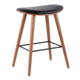 Saddle - Contemporary Counter Stool (Set of 2) - Furniture Home Direct