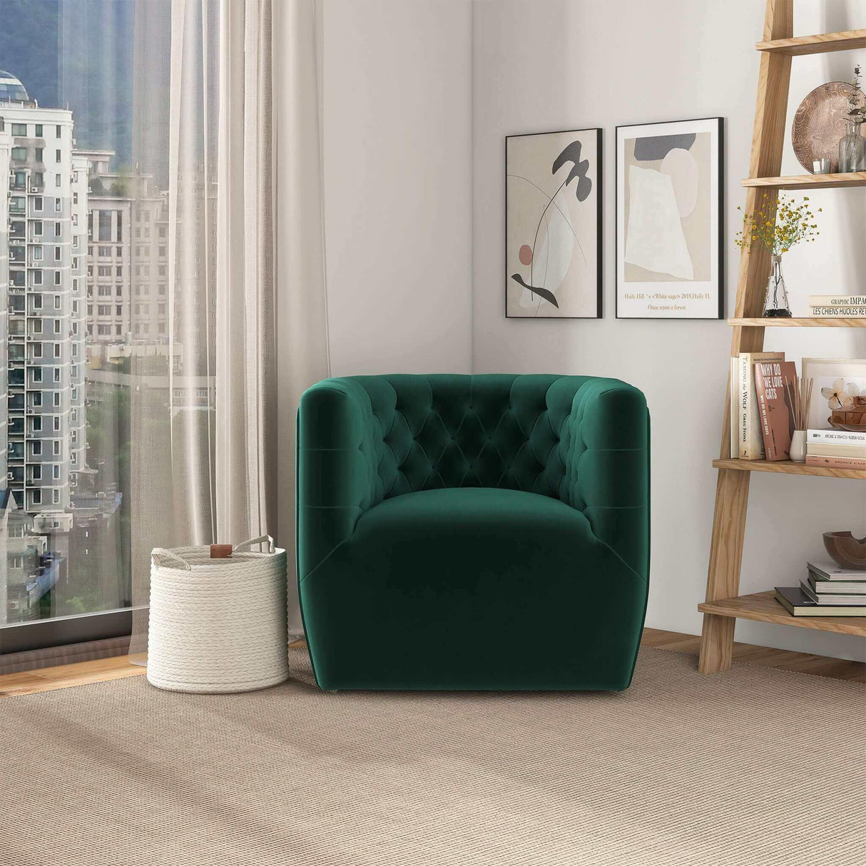 Delaney - Ergonomic Design Swivel Chair - Furniture Home Direct