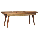 Larissa - Triple Accent Cane Bench - Beige - Furniture Home Direct