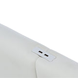 Platform Bed Tufted Upholstered Hydraulic Storage White - Furniture Home Direct