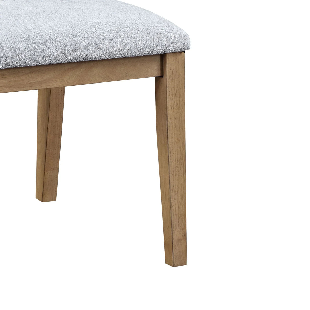 Delphine - Linen Fabric 19" Dining Chair (Set of 2) - Gray - Furniture Home Direct