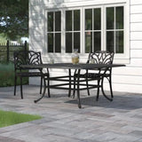 64" Square Dining Table - Dark Lava Bronze - Furniture Home Direct
