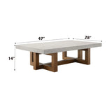 Keven - Faux Concrete Top Table - Furniture Home Direct