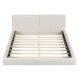 Upholstered Platform Bed, Grounded Bed With Solid Frame - Furniture Home Direct