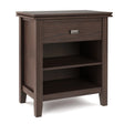 Artisan - Bedside Table - Warm Walnut Brown - Furniture Home Direct