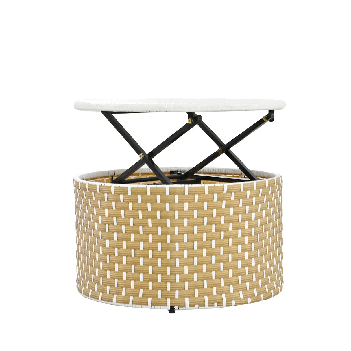 Outdoor Daybed With Retractable Canopy Cushions Beige - Furniture Home Direct