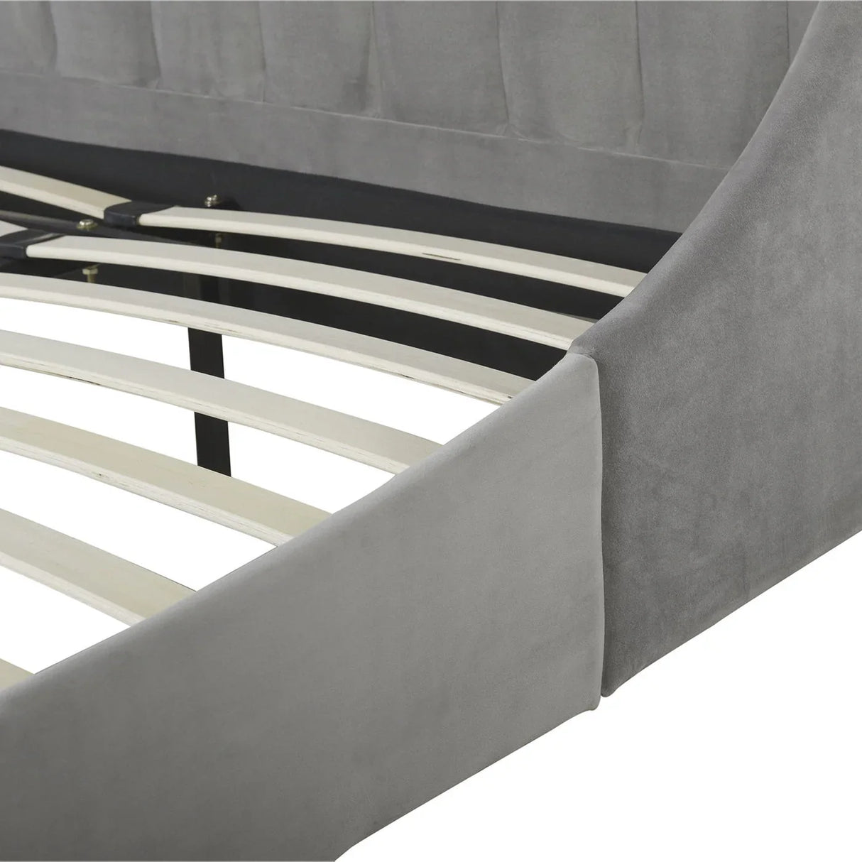 Aspen - Vertical Tufted Modern Headboard Platform Bed Set - Furniture Home Direct